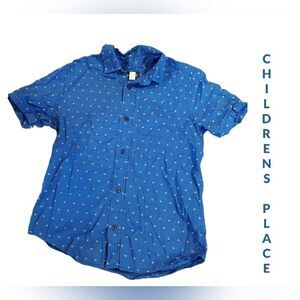 Childrens Place shirt Blue boys size large 10-12